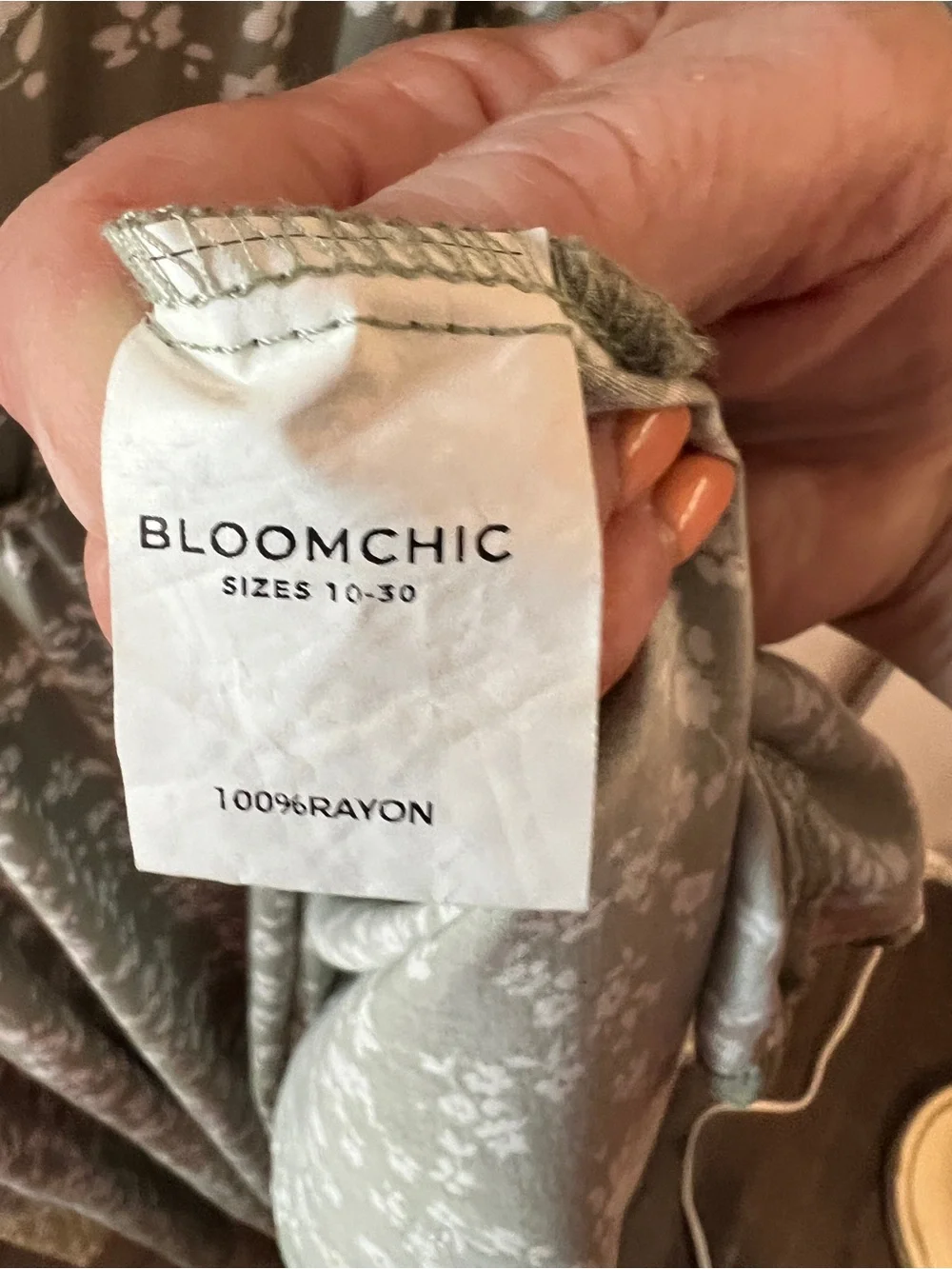 BloomChic Olive Green Floral Maxi Dress - Picture 7 of 8